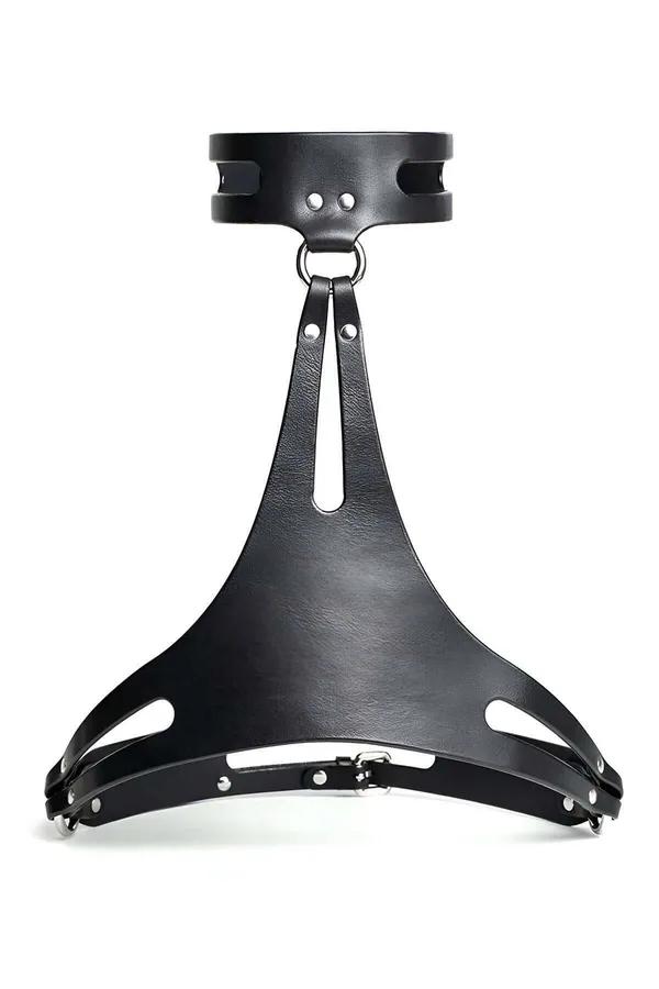 Seksi Deri Erkek Kelepçeli Harness - APFTM114