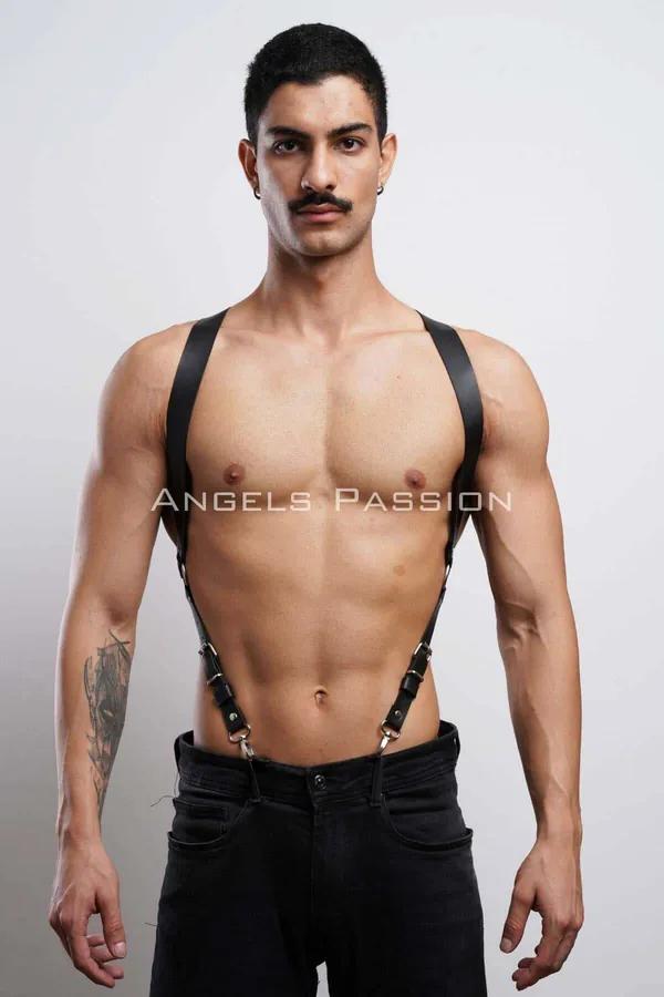 Erkek Göğüs Harness, Erkek Pantolon Kemer, Deri Erkek Kemer - APFTM146