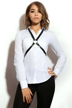 Full Body Harness with Detachable O-Ring Chain - 1