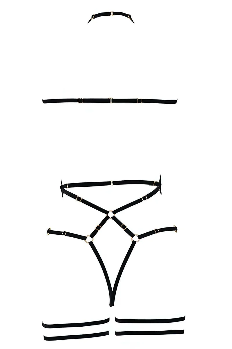 Body Cage Harness Streetwear Layered