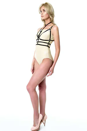 Boyun Bağlamalı Şık Seksi Göğüs Harness - APFT235