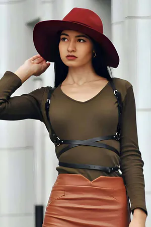 Beli Uzun Sarmalı Şık Harness - APFT172