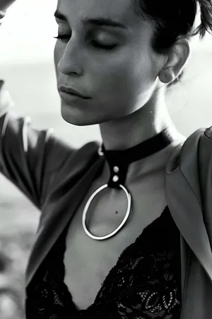 Büyük Halka Detaylı Şık Choker - APFT400