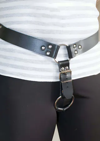Erkek Özel Bölge Deri Harness - APFTM25