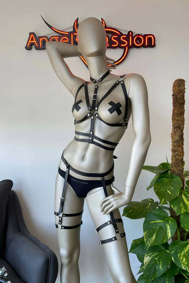 Strappy Body Harness Lingerie Side