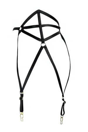 Çok Seksi Lastik Jartiyer Harness - APFT153