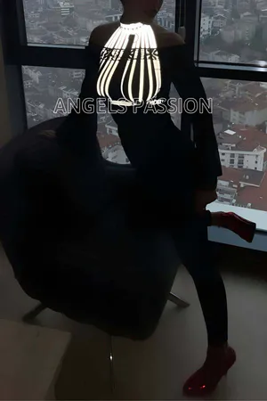 Karanlıkta Parlayan Beyaz Reflektörlü Seksi Büstiyer Sütyen Takım - APFT551