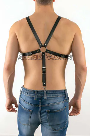 Deri Erkek Fantazi Giyim - Erkek Deri İç Giyim - Erotik Erkek İç Giyim - APFTM12