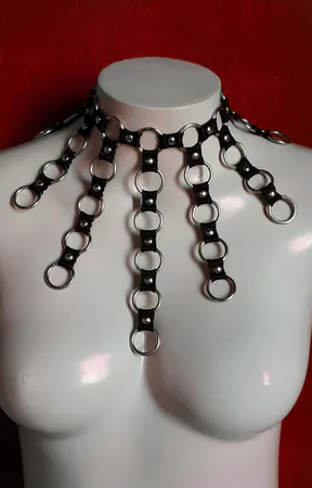Işık Dalgası Choker - Lastik Işık Yansıma Choker - APFT575
