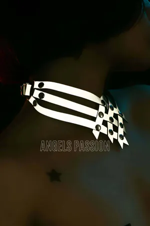 Karanlıkta Parlayan Seksi Choker - Reflektörlü Chohker - APFT585