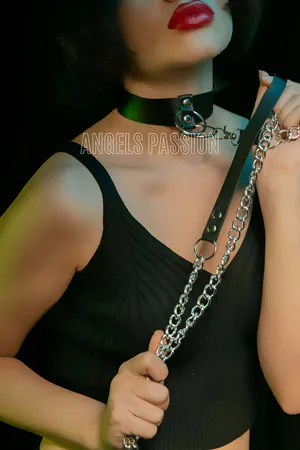 Zincirli Tasma - Bdsm Deri Tasma - APFT246