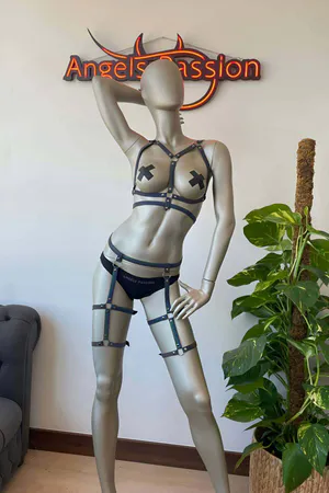 Bayan Fantazi Giyim Karanlıkta Parlayan Seksi Harness - APFT384