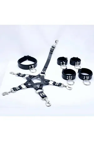 Erkek Fantazi Deri Harness Takım - APFTM86