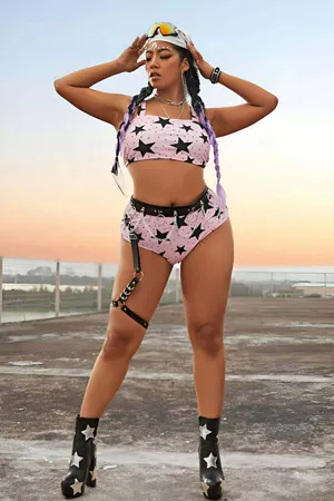 Bel ve Bacak Bağlantılı Zincir Detaylı Şık Bacak Harness - APFT807