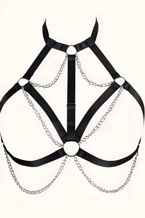 Zincirli Lastik Göğüs Harness - APFT818