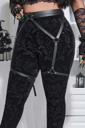 Seksi Deri Jartiyer Harness - APFT956