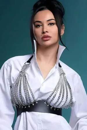 Zincirli Göğüs Seksi Harness - APFT964