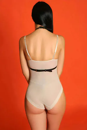 Kadın Ayarlanabilir Deri Şık Göğüs Harness -  APFT1063