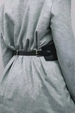 Deri Korse Kemer, Şık Deri Harness Kemer - APFT1127