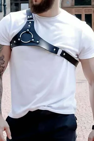 Erkek Tek Omuzdan Askılı Deri Aksesuarı - APFTM127