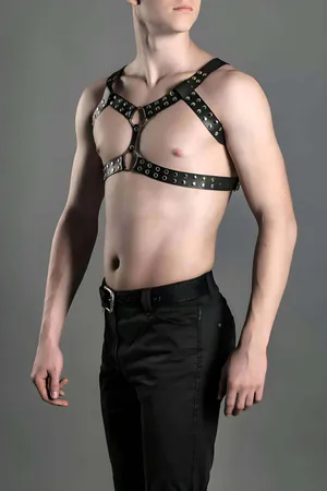 Erkek Fantazi Giyim, Deri Erkek Göğüs Kemeri, Şık Deri Aksesuar - APFTM103