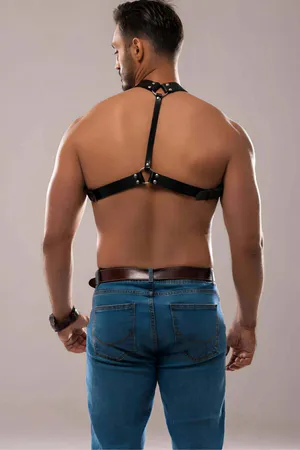 Erkek Deri Göğüs Harness - APFTM139