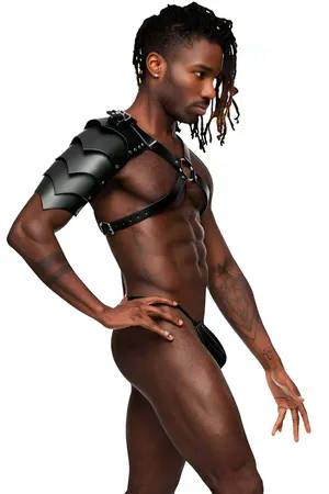 Gladyatör Omuz Harness, Tek Omuz Deri Aksesuar, Savaşçı Kostüm - APFTM154