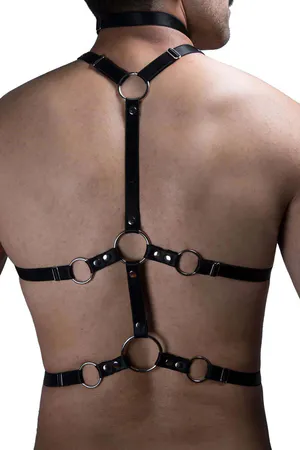 Erkek Lastik Fantazi Göğüs Harness - APFTM192