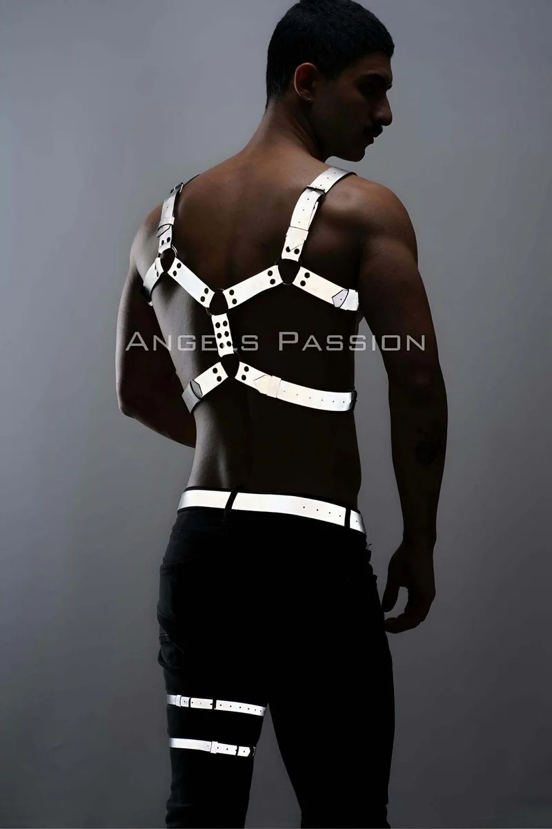 Reflective Chest & Leg Harness Set - 9