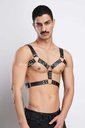 Erkek Deri Göğüs Harness, Erkek Parti Akseuar, Partywear - APFTM78
