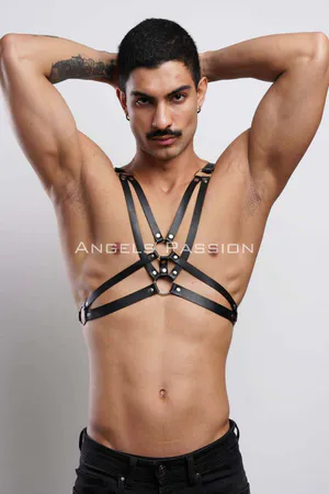 Erkek Göğüs Harness, Erkek T-Shirt Üzeri Aksesuar - APFTM104