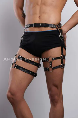 Erkek Bacak Harness, Bacak Pantolon Kemeri, Erkek Kısa Jartiyer - APFTM94