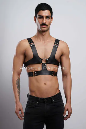 Erkek Deri Kemer, Şık Erkek Gömlek - T-Shirt Üzeri Kemer - APFTM119