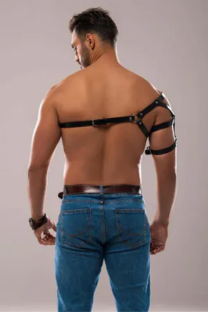 Tek Omuz Erkek Harness, Erkek Göğüs ve Omuz Harness - APFTM136