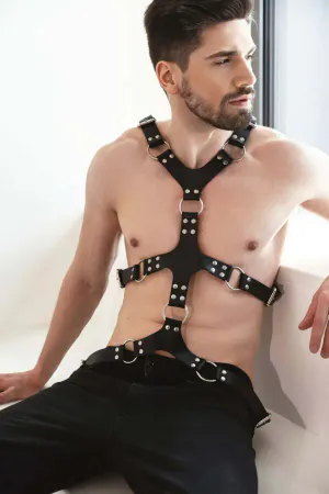 Erkek Deri Göğüs Harness - APFTM212