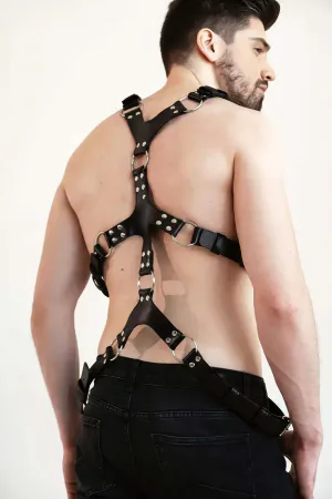 Erkek Deri Göğüs Harness - APFTM212