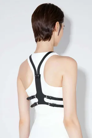 Seksi Deri Göğüs Harness - APFT1374
