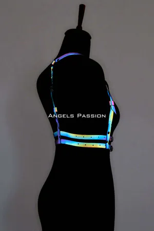 Renkli Reflektörlü Göğüs Harness, Karanlıkta Parlayan Göğüs Harness - APFT205