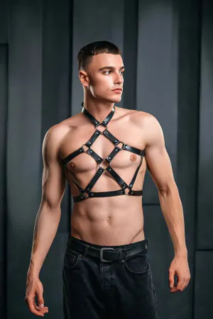 Erkek Deri Göğüs Harness, Erkek Fantazi Giyim, Erkek Parti Giyim - APFTM230