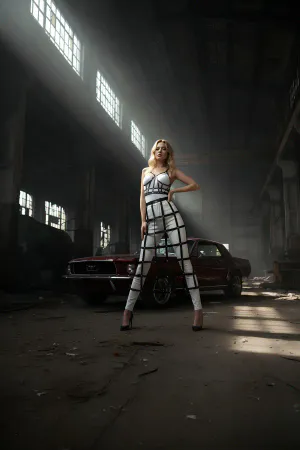 Siyah Etek Kafes Detaylı Etek Midi Boy Deri Etek - APFT1013