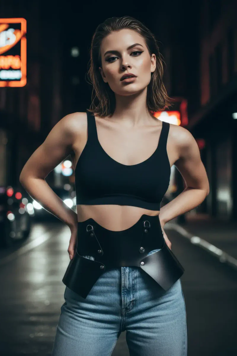 Vegan Leather Waist Cincher