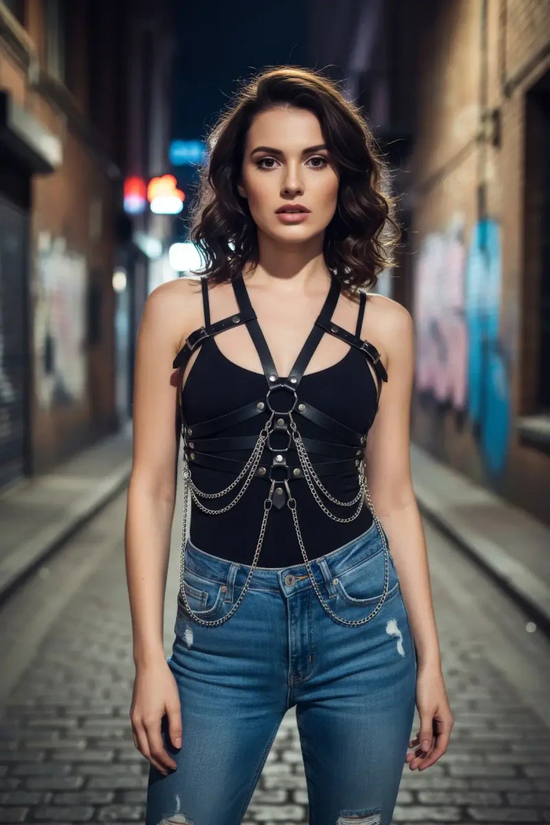 Fashion Body Harness Outfit Street Style