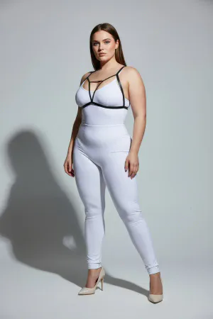 Büyük Beden Siyah Kadın Lastik Harness Ayarlanabilir Fantezi Aksesuarı - APFT104