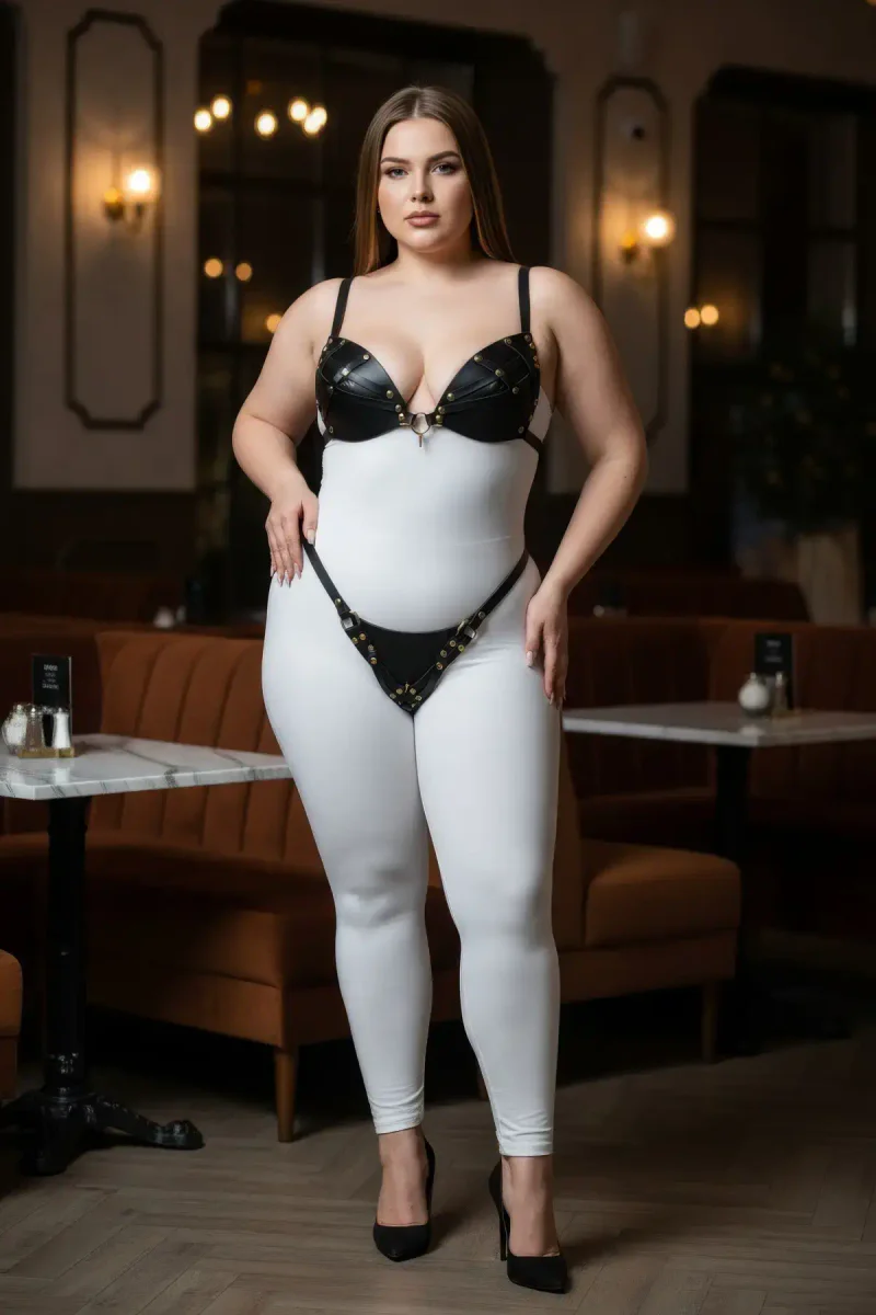 Women's Strappy Harness Set Black