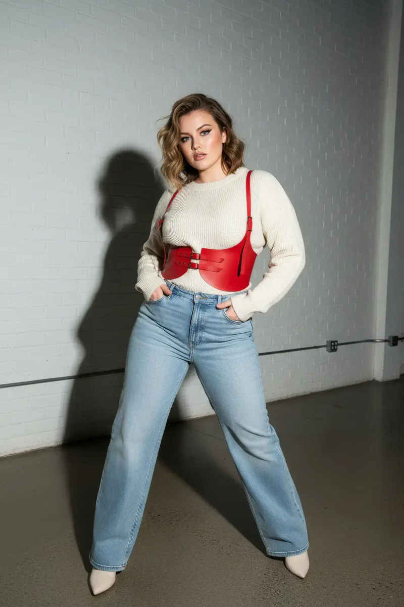 Faux Leather Underbust