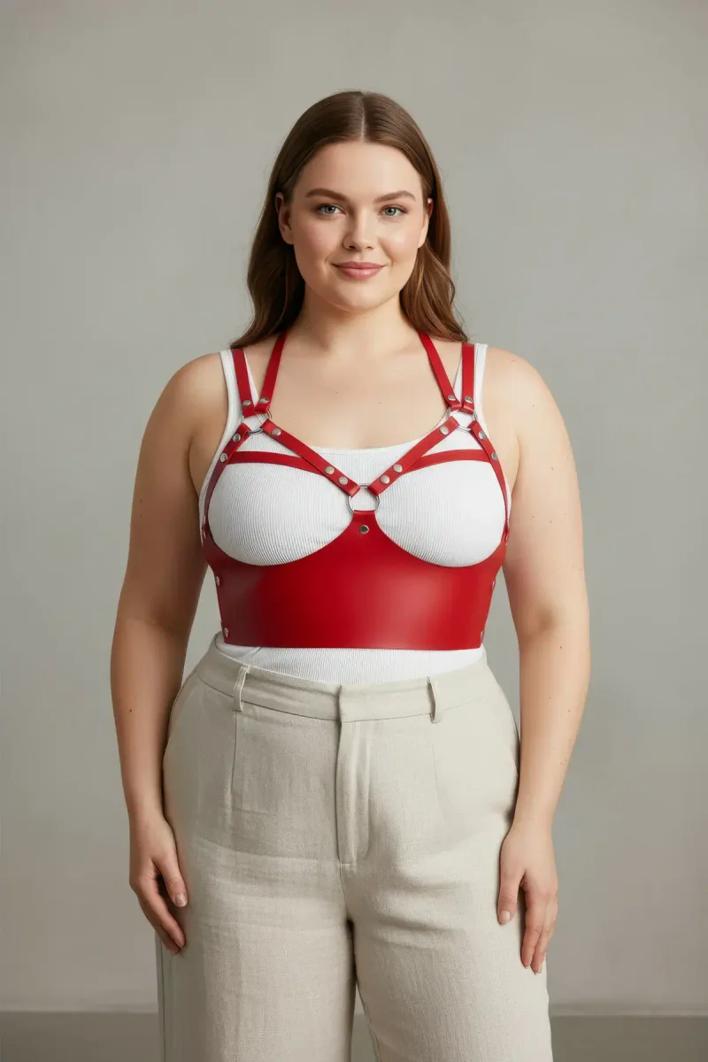 Red Body Harness Lingerie