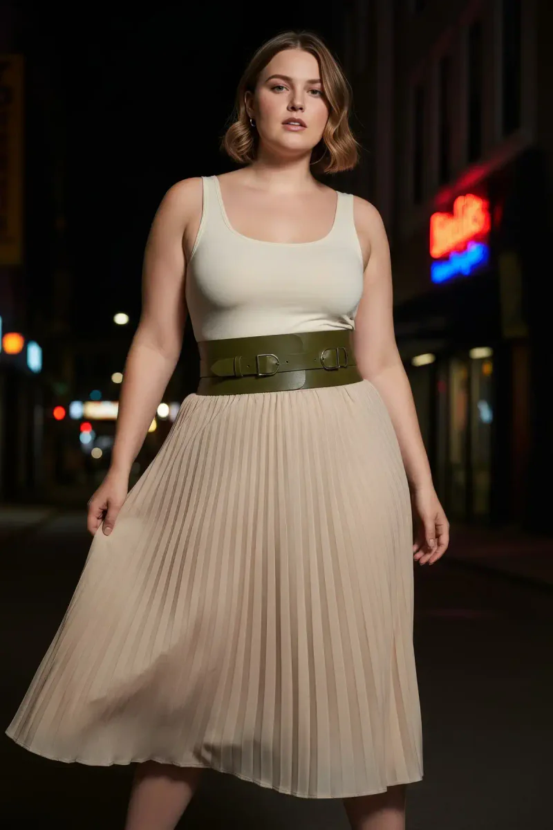 Fashion olive faux leather was