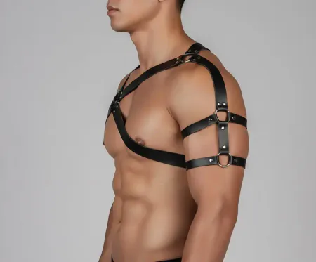 Tek Omuz Erkek Harness, Erkek Göğüs ve Omuz Harness - APFTM241